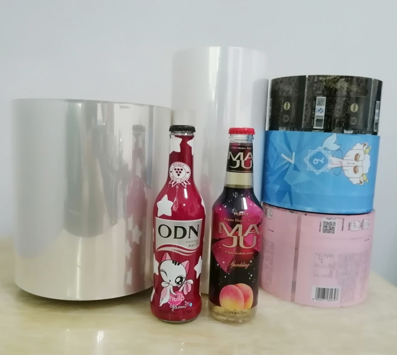 TL-PET-158, die schrumpfbare Folie für Haustiere zum Verpacken von Flaschenlebensmitteln