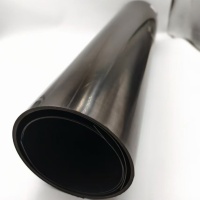 Film de feuille de plastique PVC rigide noir opaque de 1 mm