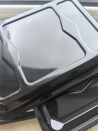 Boîte à sushi jetable en plastique de qualité alimentaire avec couvercles transparents