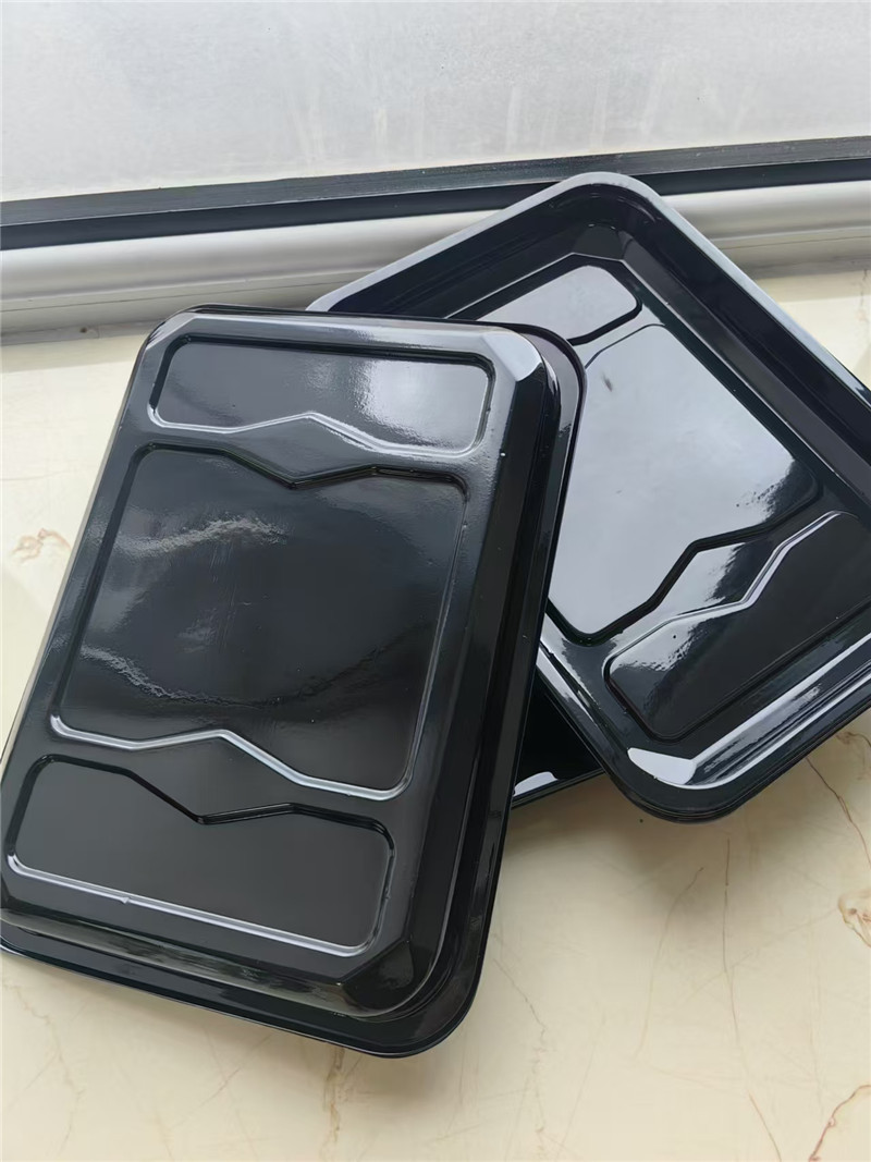 Boîte à sushi jetable en plastique de qualité alimentaire avec couvercles transparents