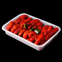 ถาดพลาสติก พีพี สีขาว สำหรับบรรจุเนื้อคุกกี้