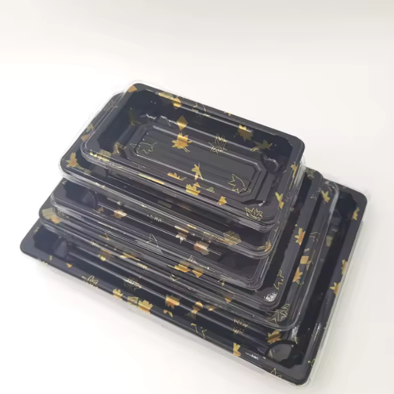 Caja de embalaje para sushi, plato/bandeja de comida PS