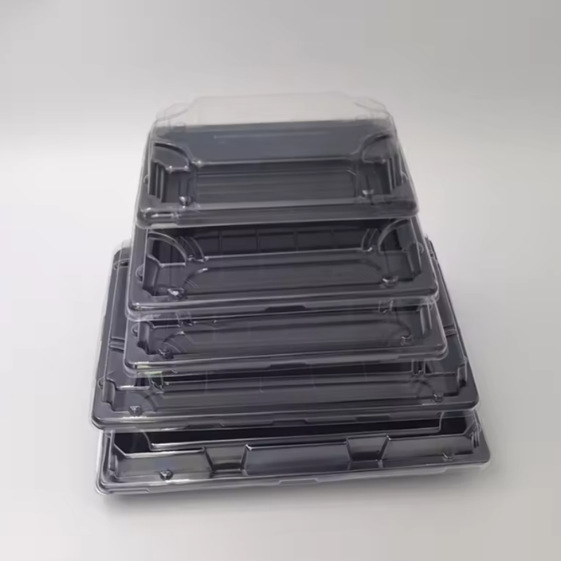 Caja de embalaje para sushi, plato/bandeja de comida PS