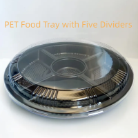 Boîte alimentaire en PET métallisé pour sushi/gâteaux