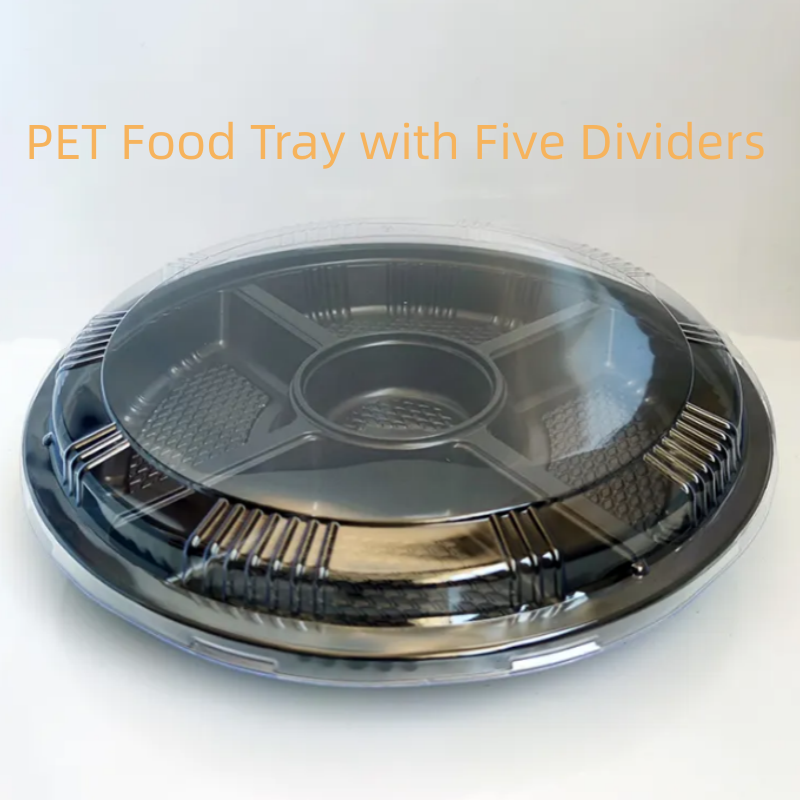 Boîte alimentaire en PET métallisé pour sushi/gâteaux