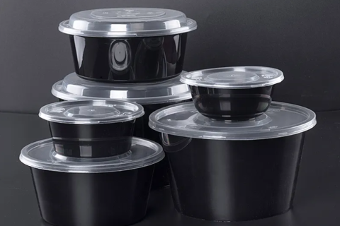 Scatola di plastica PP monouso con coperchio trasparente