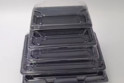 Contenant alimentaire PS/OPS Plateau à sushis/gâteaux