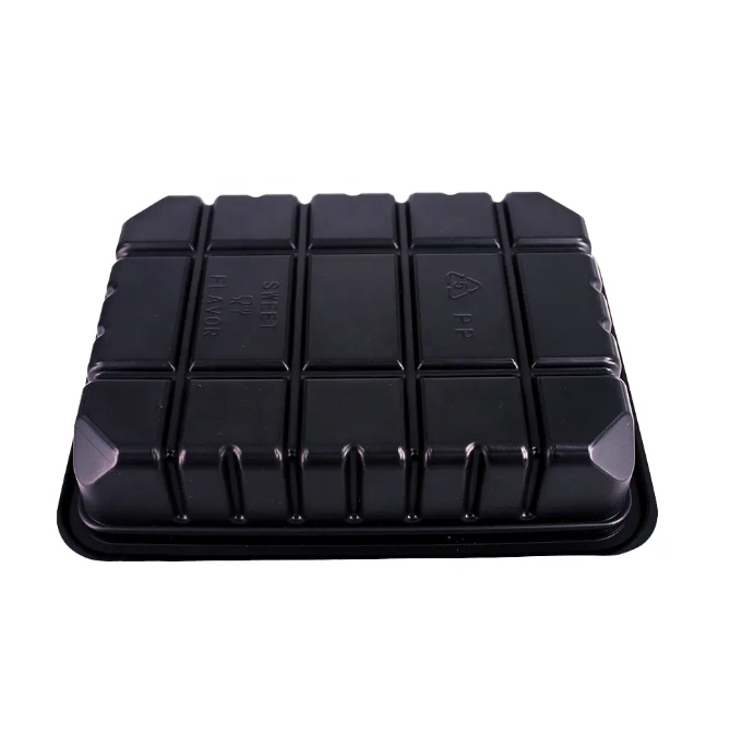 Black PP Food Packaging Tray