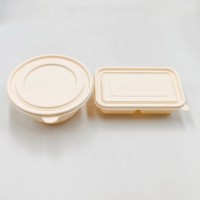 Lunchbox aus Maisstärke, Lebensmittelbehälter, Tablett mit Fach