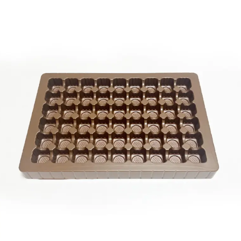 Brown Chocolate PS Packaging Box Blister Inner Tray
