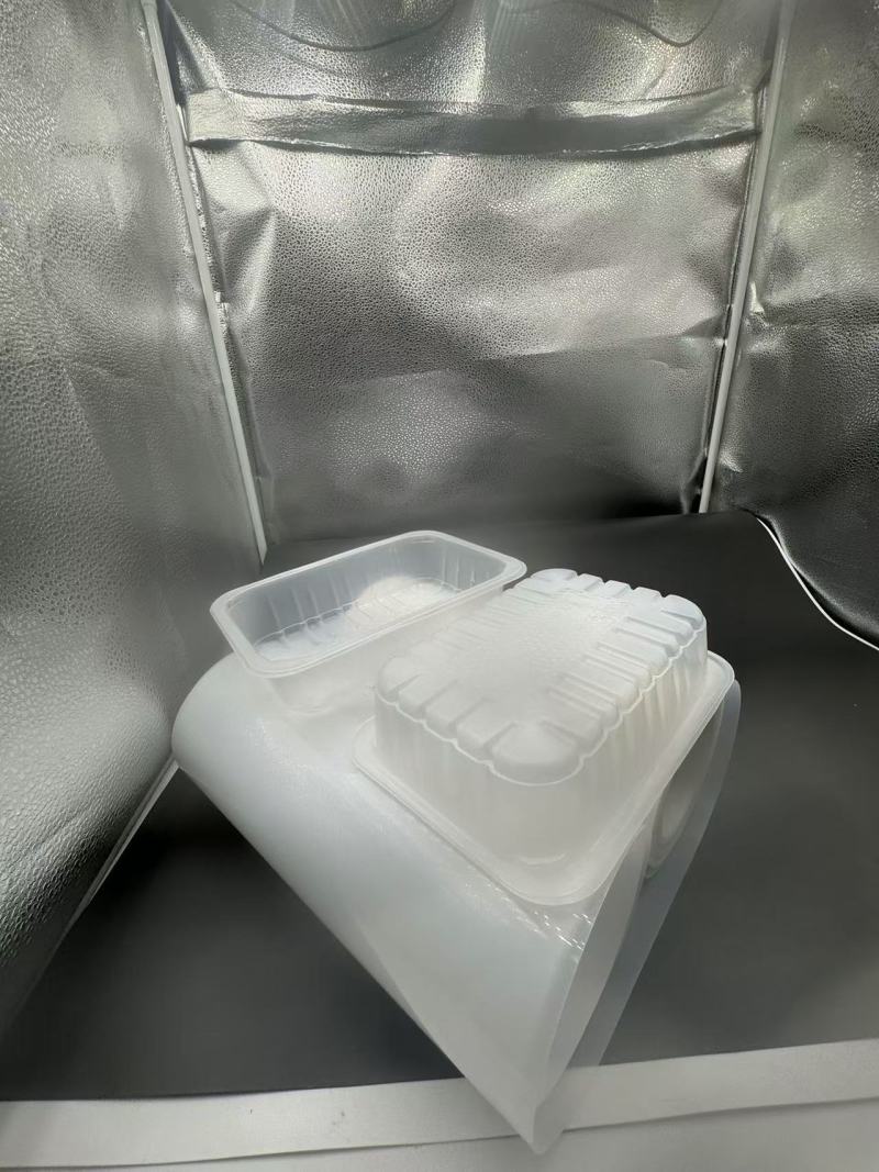 344 Transparente PP-Folie in Lebensmittel-Blisterboxen, Blisterschalen und Trinkbechern