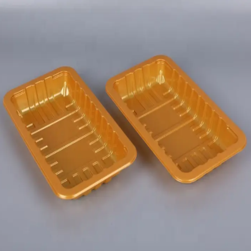 PP golden food blistering tray