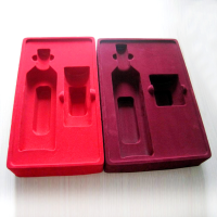 529 L'application du film de flocage PS noir dans les emballages haut de gamme de cadeaux et de cosmétiques