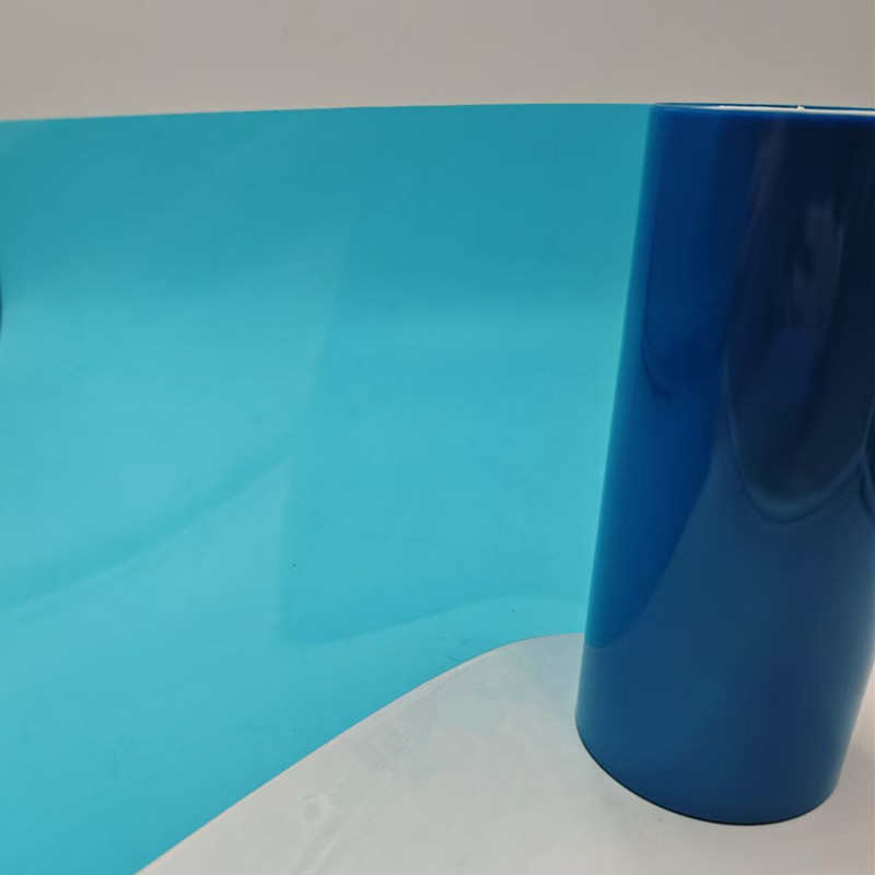 BOPET transparent blue plastic film