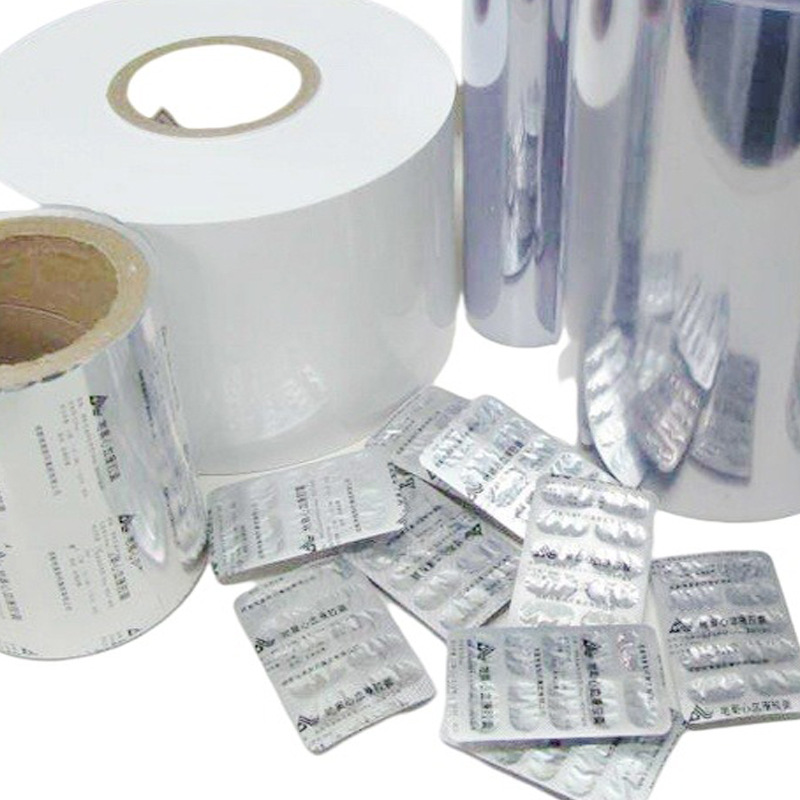 Silver PVC bliste film heat-sealed with ALU foil film