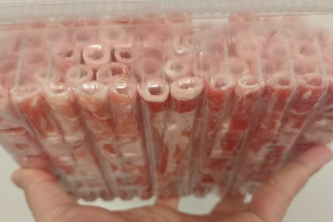 Caja de embalaje de plástico para carne congelada