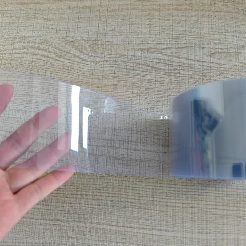 Hellblaue PVC-Verpackungsfolie für Tabletten