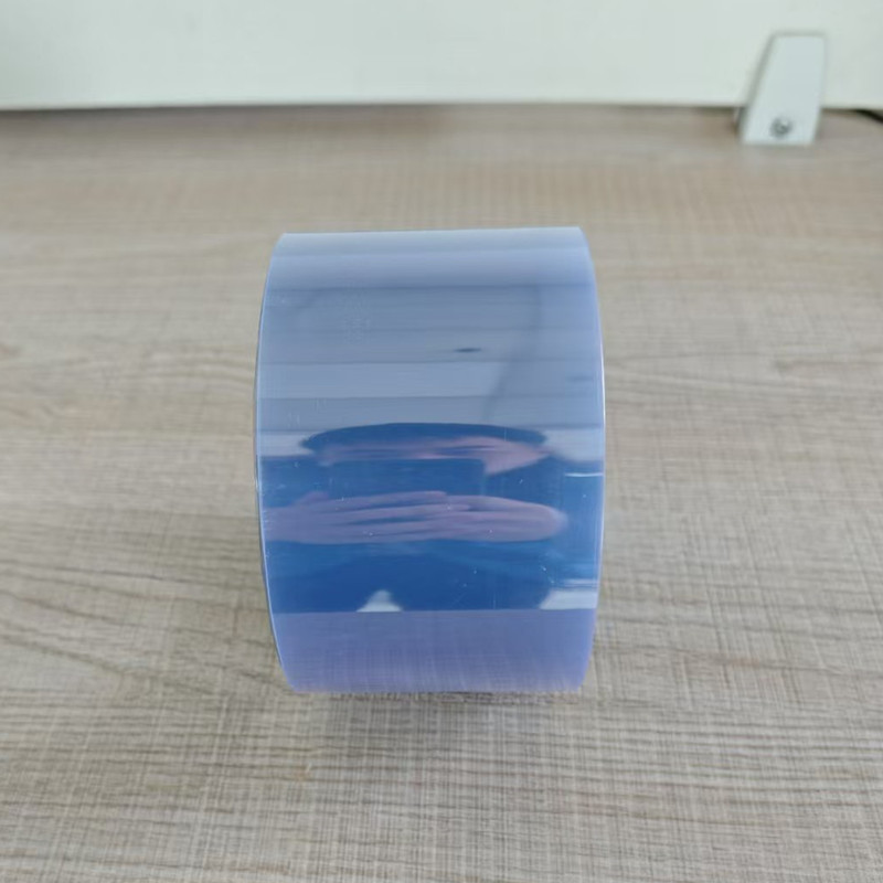 Hellblaue PVC-Verpackungsfolie für Tabletten