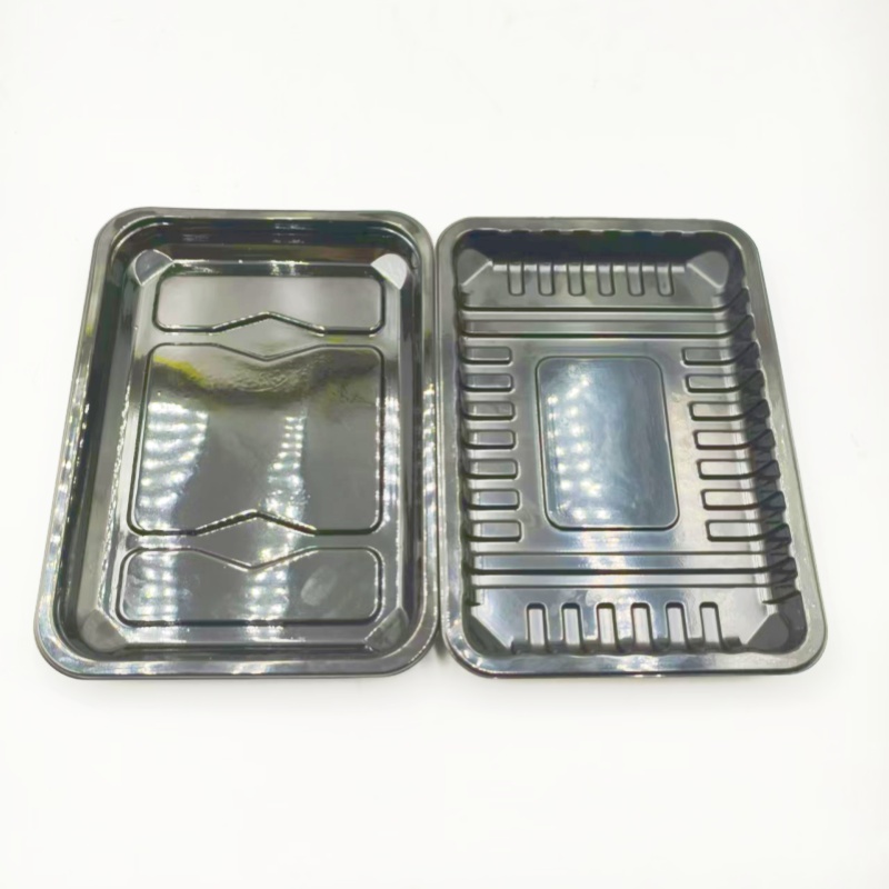 Pretisni omot za enkratno uporabo iz PET posode za hrano