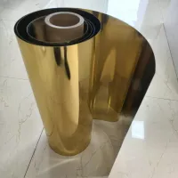 Zlata metalizirana PVC folija, termoformirana za pladenj/škatlo