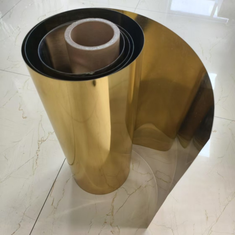 Gold Metallized PVC Film For Tray