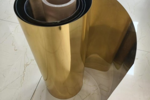 Goldmetallisierte, thermogeformte PVC-Folie für Tablett/Box