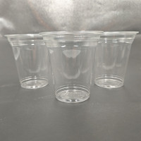 12 oz 14 oz Pet skodelica za enkratno uporabo za kavo z mlekom in hladno vodo