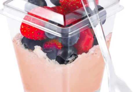 Khay nhựa PET đựng kem/bánh pudding/bánh ngọt