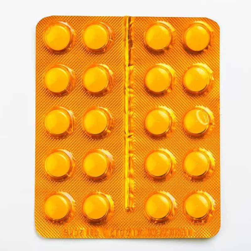 Orangefarbene PVC-Verpackungsfolie für Arzneimittel