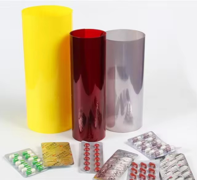 PVC film in blister packaging