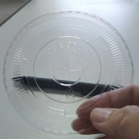 Tapa plana de PLA para vasos de bebidas frías
