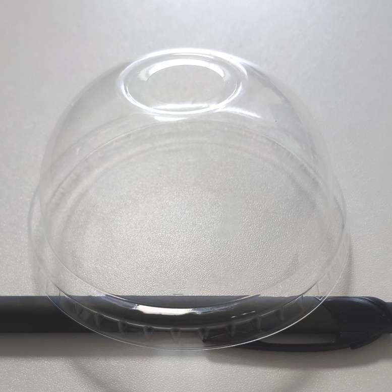 Tapa plana de PLA para vasos de bebidas frías