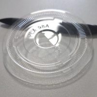 Tapa plana de PLA para vasos de bebidas frías