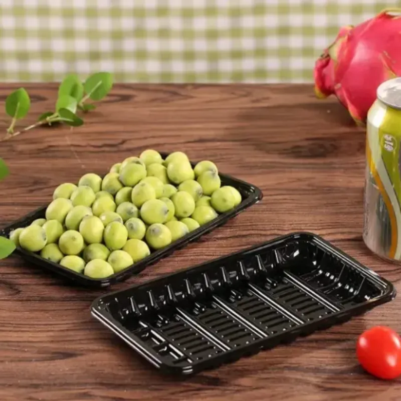 Sandwicher Grøntsager Frugt Brød PET Food Box/Bakke
