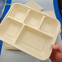 Starch-based disposable food container