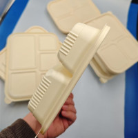 Starch-based disposable food container