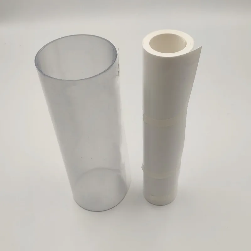 kaca filem pvc jernih lembaran pvdc legap putih