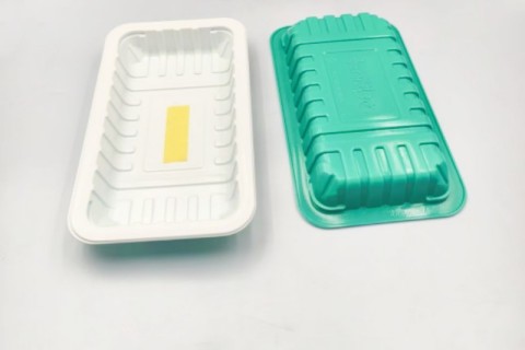 Barquette alimentaire en plastique PET bicolore