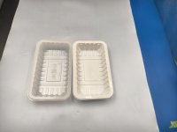 Weißes Einweg-Lebensmitteltablett aus PP