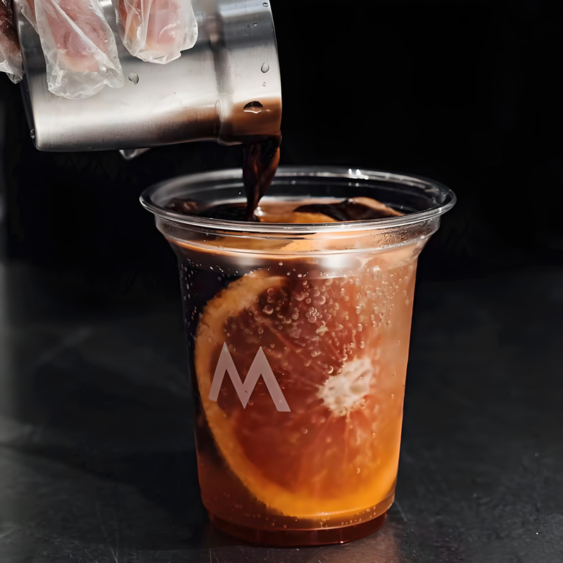 Nouvelle version de la tasse en plastique pour animaux de compagnie avec logo imprimé