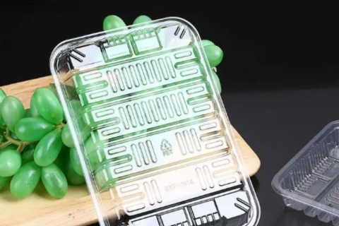 Контейнер для еды из ПЭТ, поднос для демонстрации фруктов, овощей, мяса