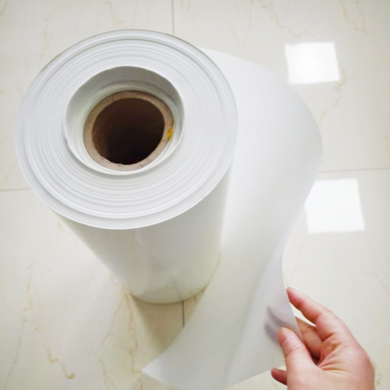 Película termoformada de PET blanca para impresión con tinta acrílica