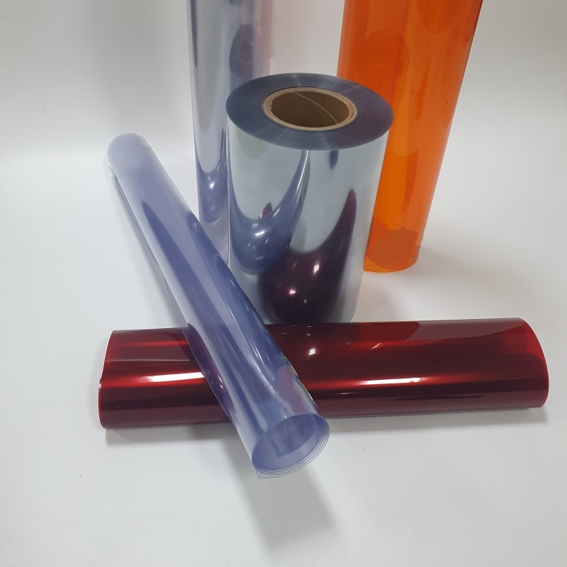 steklena prozorna trda pvc folija bordo barve