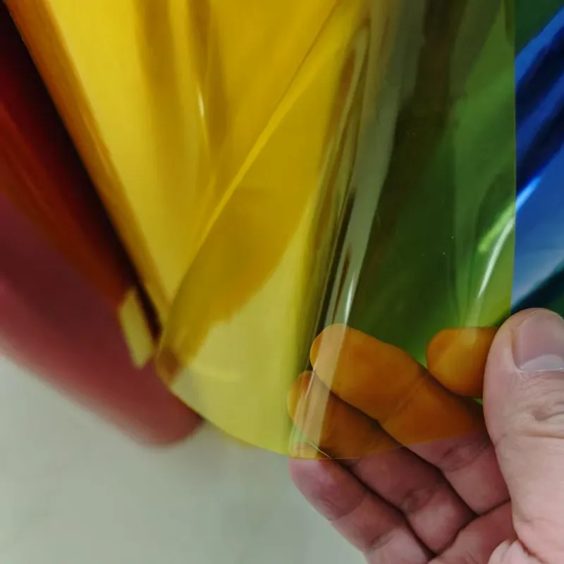 Blauwe doorschijnende PVC farmaceutische film