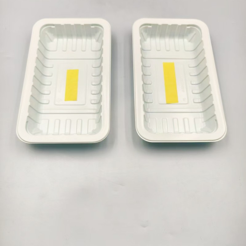 High barrier PET/EVOH PE tray