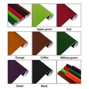 Caractéristiques et applications du film de flocage PVC dans la confection de patrons de vêtements, de boîtes à bijoux de luxe et d'étuis à lunettes