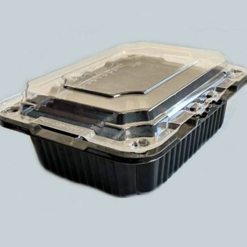 Bandeja de PET de grado alimenticio para verduras, frutas y snacks