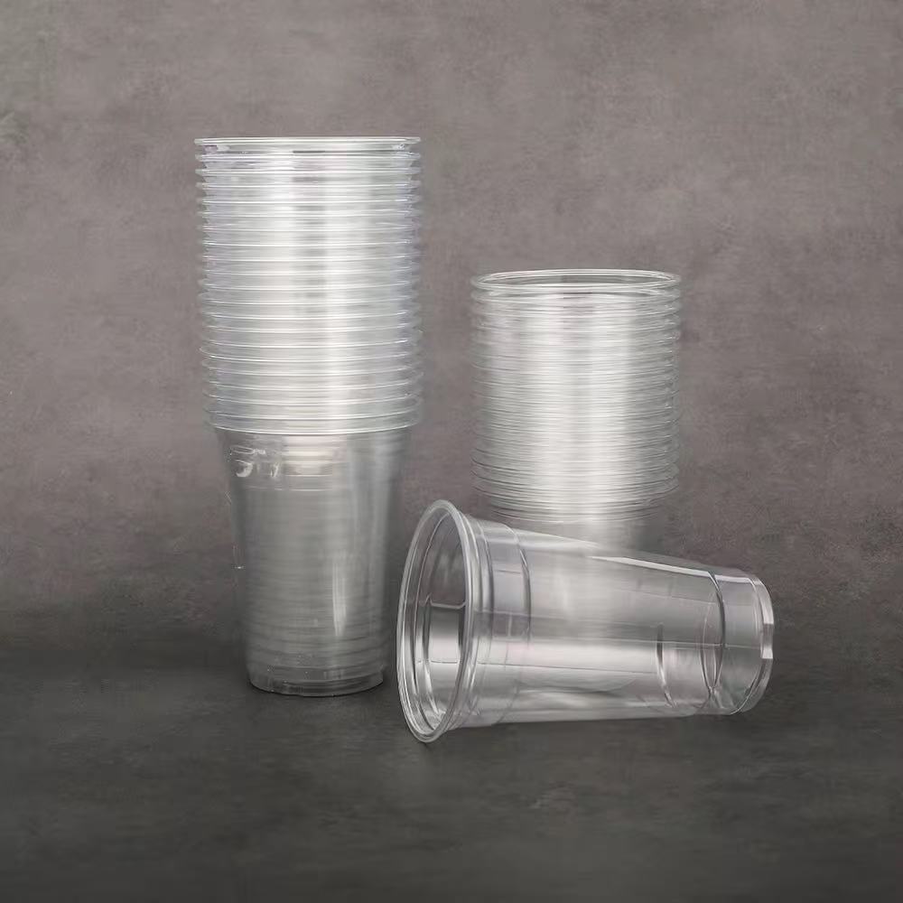 Transparent PET Cup Beverage Packaging
