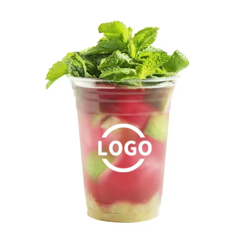 Transparent PET Cup Beverage Packaging