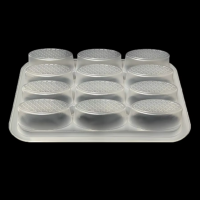 Bandeja blíster con compartimentos de PP para alimentos congelados